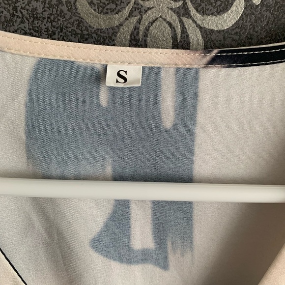 Black and white dress puff sleeves SHEIN - Picture 2 of 5